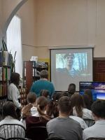 В рамках Всероссийской акции «Библионочь 2025» Бабаевскую центральную библиотеку посетили учащиеся 7г класса школы №1
