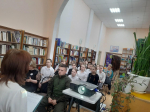 В рамках Всероссийской акции «Библионочь 2025» Бабаевскую центральную библиотеку посетили учащиеся 7г класса школы №1