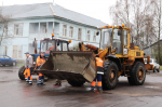 Продолжаются работы по первому этапу благоустройства площади Революции.