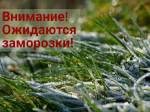 Информация о неблагоприятных явлениях погоды.